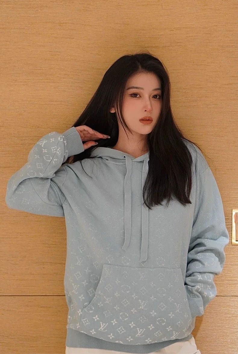 Louis Vuitton Louis Vuitton Blue Hooded Sweatshirt-yf Size US M / EU 48-50 / 2 - 6 Thumbnail