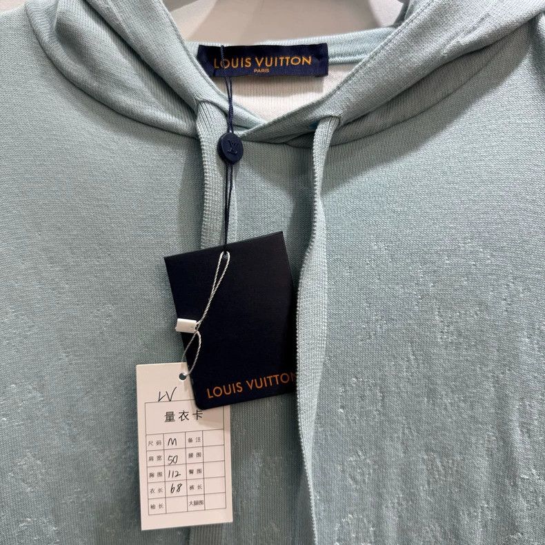 Louis Vuitton Louis Vuitton Blue Hooded Sweatshirt-yf Size US M / EU 48-50 / 2 - 2 Thumbnail