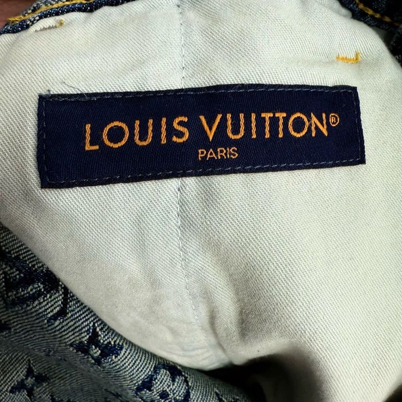 Louis Vuitton Louis Vuitton Patterned Denim Pants with Logo-yf Size US 33 - 4 Thumbnail