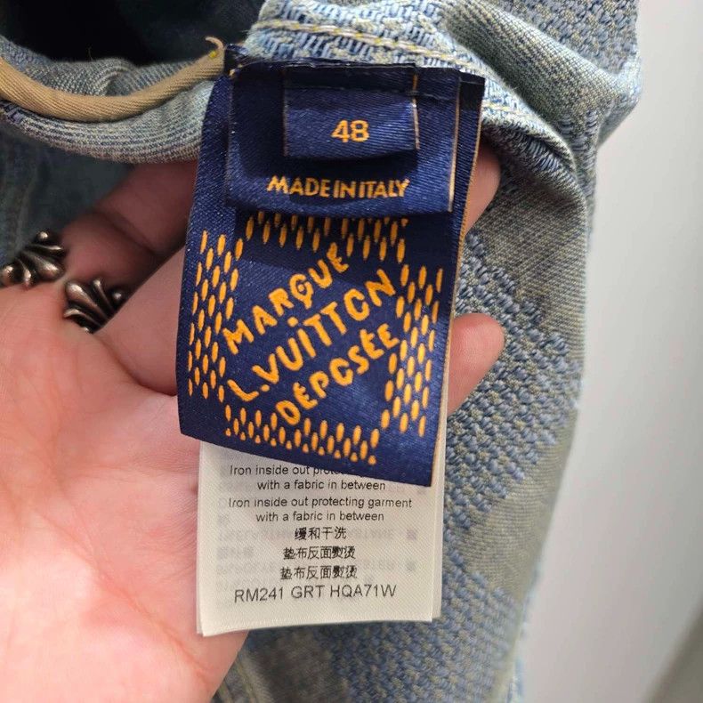 Louis Vuitton Louis Vuitton 3D Checkered Denim Jacket-yf Size US L / EU 52-54 / 3 - 5 Thumbnail