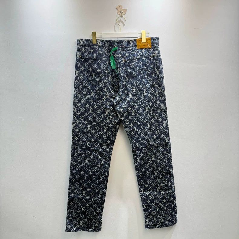 Louis Vuitton Louis Vuitton Full Print Logo Denim Pants-yf Size US 34 / EU 50 - 3 Thumbnail