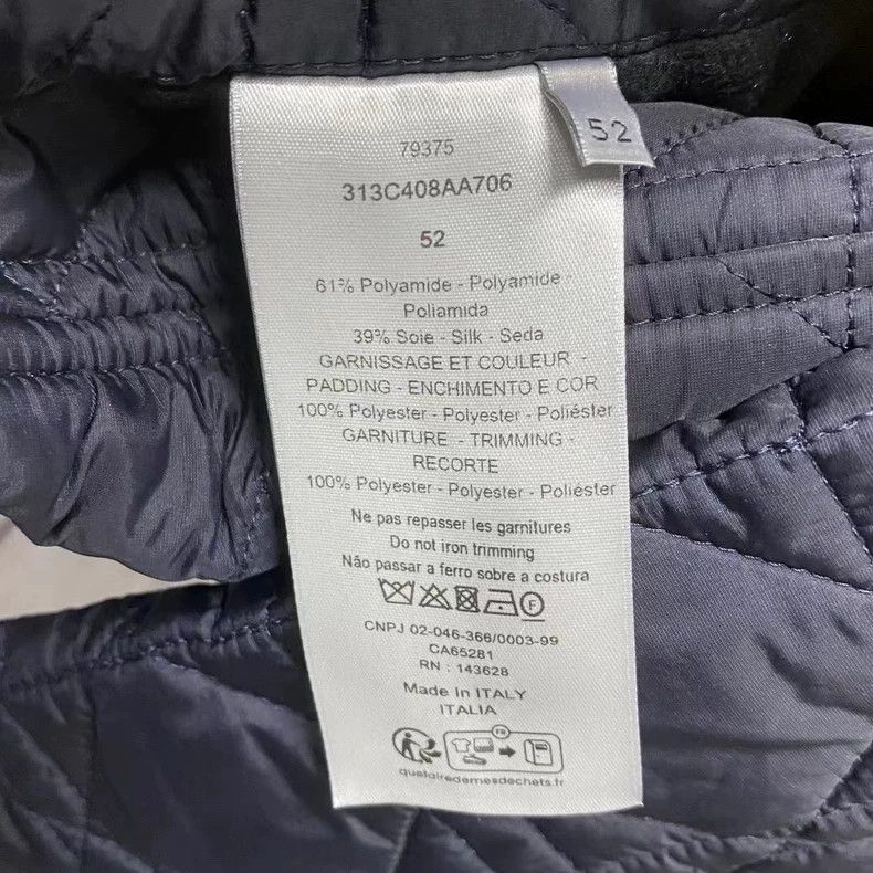 Dior Dior Black Quilted Down Jacket with Logo-yf Size US XXL / EU 58 / 5 - 4 Thumbnail