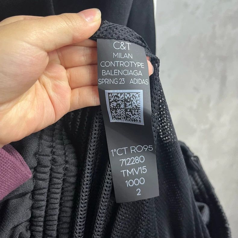 Balenciaga Balenciaga Black Sports Jacket with Stripes-yf Size US S / EU 44-46 / 1 - 4 Thumbnail