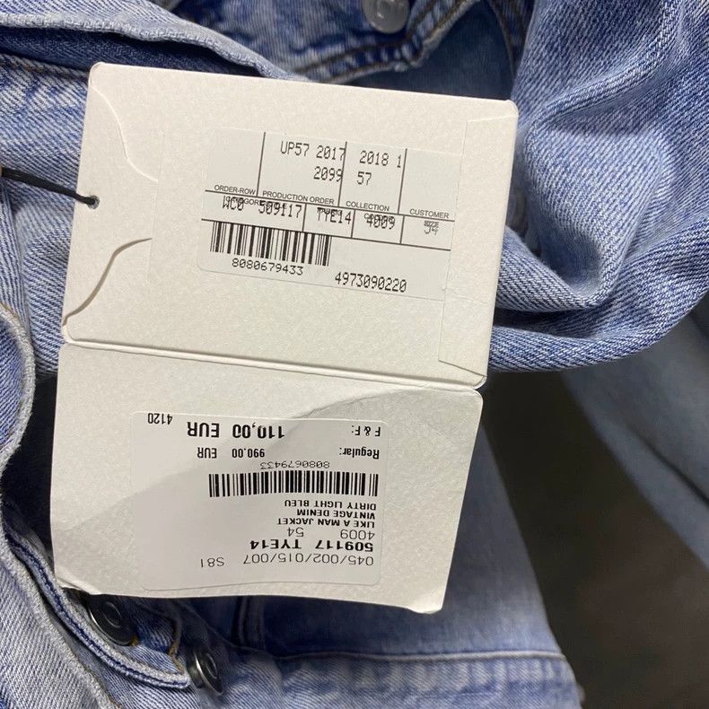 Balenciaga Balenciaga Light Blue Denim Jacket-yf Size US L / EU 52-54 / 3 - 5 Thumbnail