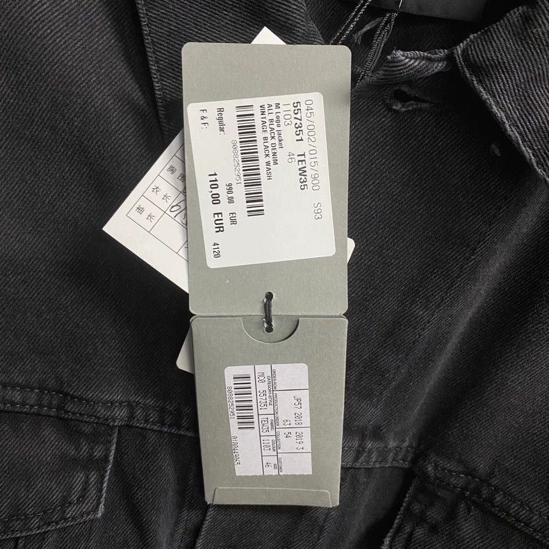 Balenciaga Balenciaga Black Green Embroidered Denim Jacket-yf Size US M / EU 48-50 / 2 - 7 Thumbnail
