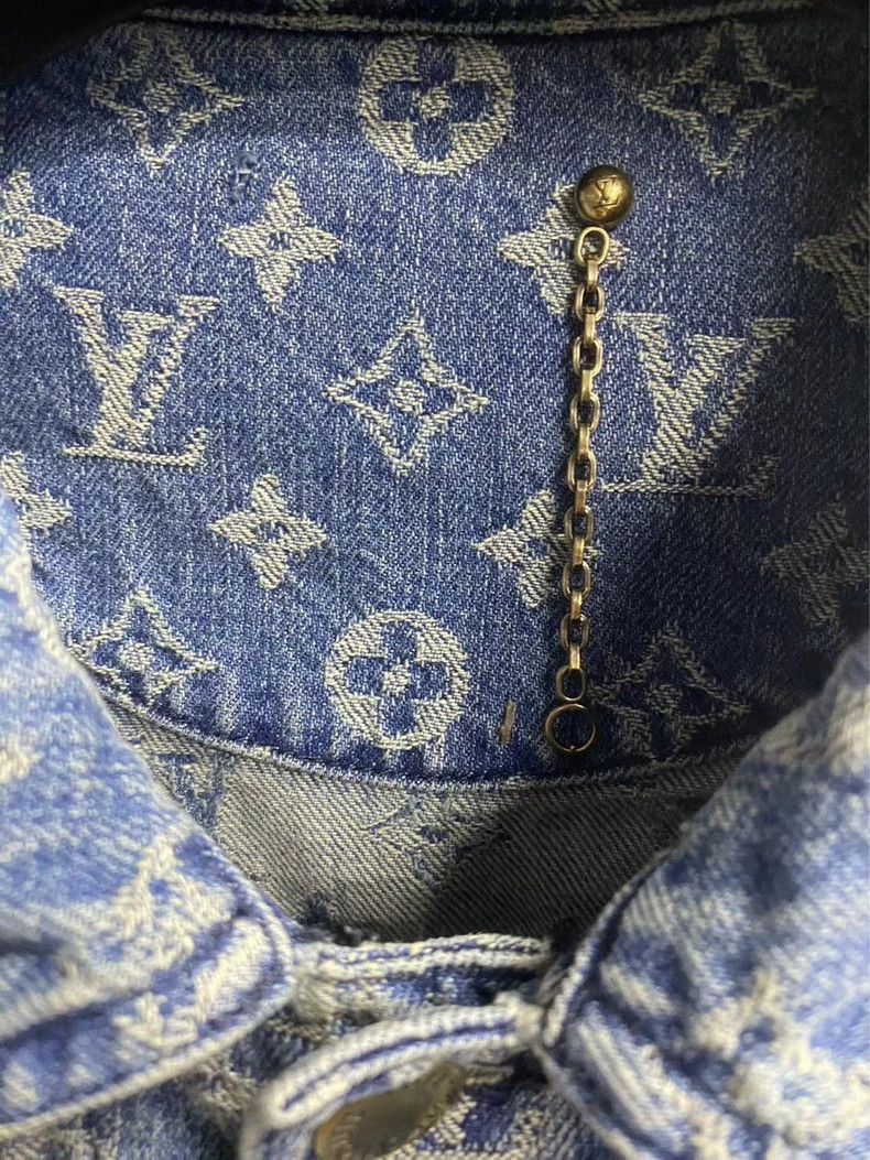 Louis Vuitton Louis Vuitton Supreme Blue Denim Jacket-yf Size US L / EU 52-54 / 3 - 7 Thumbnail