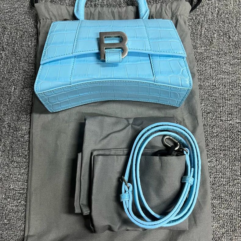 Balenciaga Balenciaga Croc Texture Mini Handbag-yf Size ONE SIZE - 6 Thumbnail
