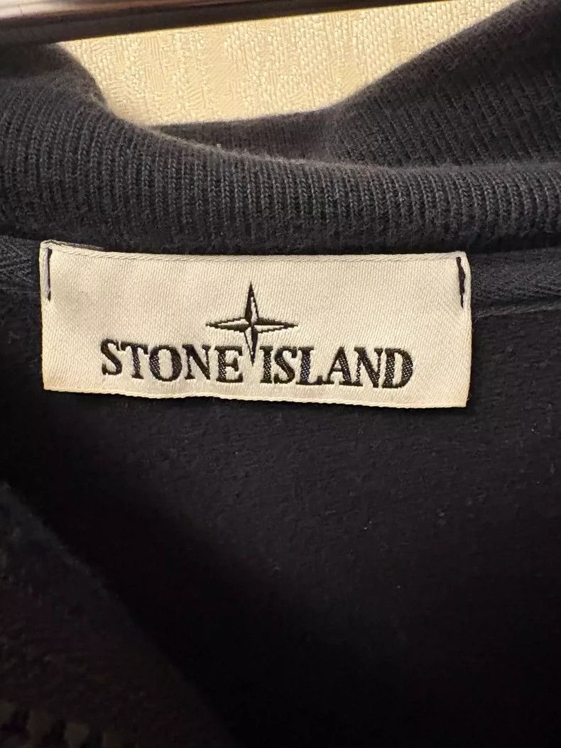 Stone Island Stone Island Black Logo Zip Up Jacket-yf Size US XXL / EU 58 / 5 - 5 Thumbnail