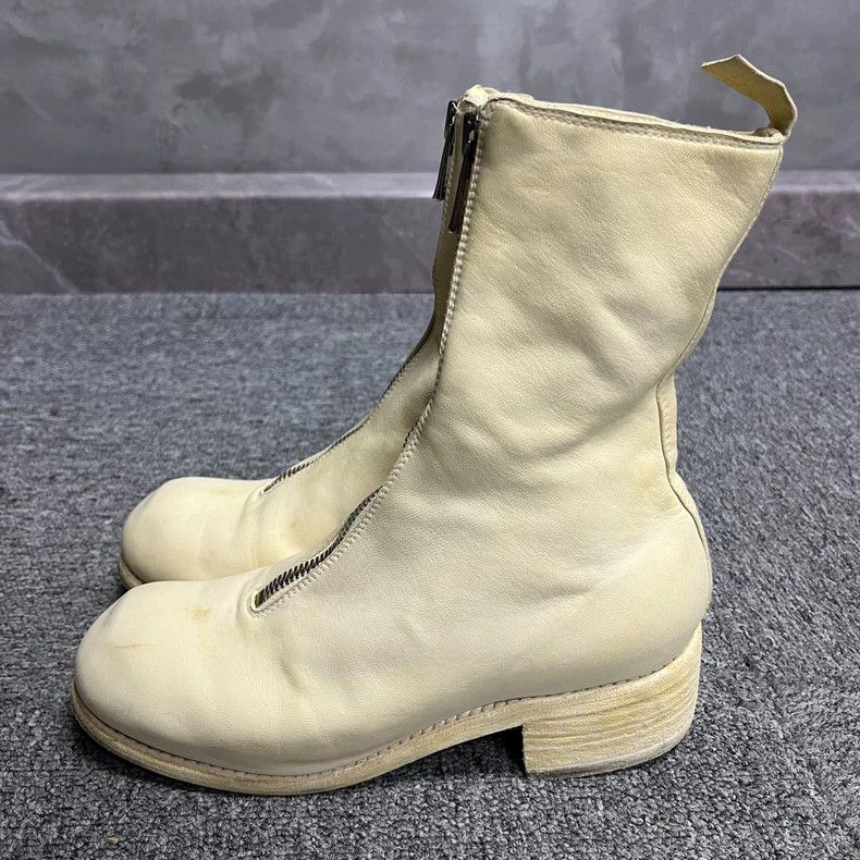 Guidi Latest White Leather Ankle Boots-yf Size US 6.5 / EU 39-40 - 3 Thumbnail