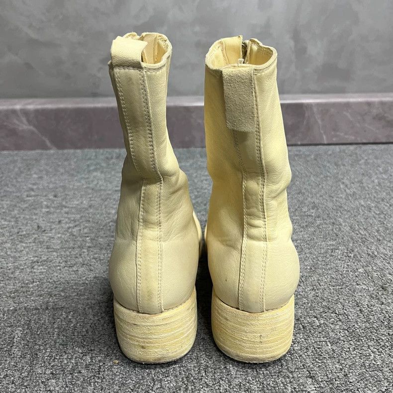 Guidi Latest White Leather Ankle Boots-yf Size US 6.5 / EU 39-40 - 4 Thumbnail
