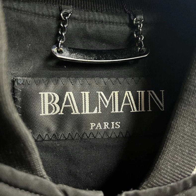 Balmain Balmain Black and White Baseball Jacket-yf Size US M / EU 48-50 / 2 - 2 Thumbnail