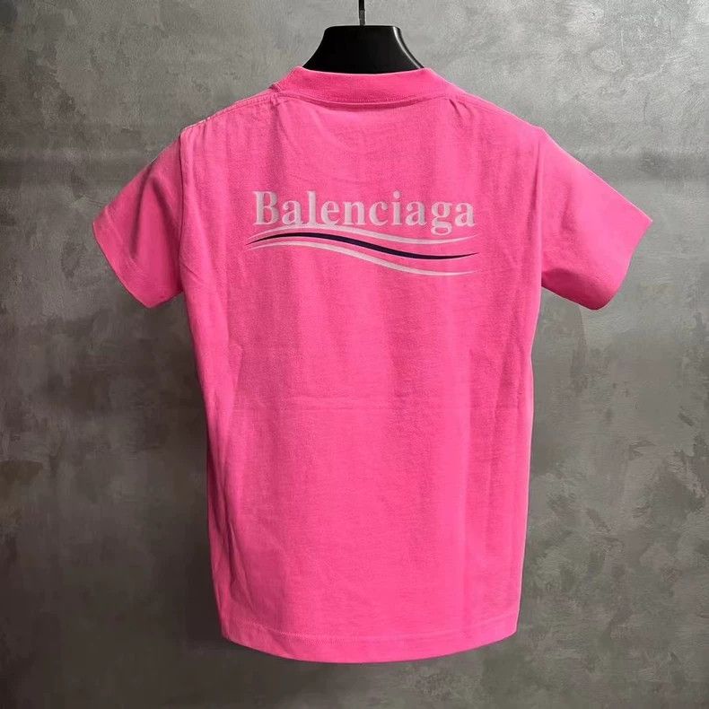 Balenciaga Balenciaga Pink Letter Print Short Sleeve T-Shirt-yf Size US XS / EU 42 / 0 - 5 Thumbnail