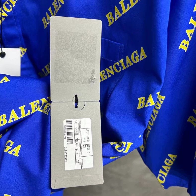 Balenciaga Balenciaga Logo Print Short Sleeve Shirt-yf Size US S / EU 44-46 / 1 - 7 Thumbnail