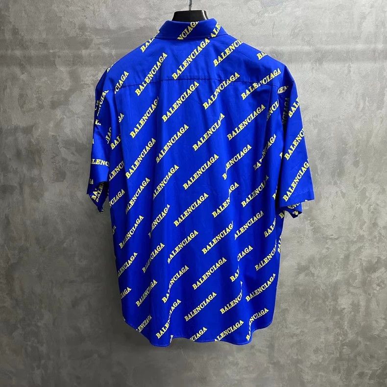 Balenciaga Balenciaga Logo Print Short Sleeve Shirt-yf Size US S / EU 44-46 / 1 - 2 Thumbnail