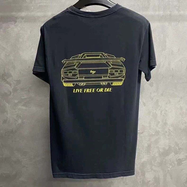 Givenchy Latest Black Yellow Car Print Short Sleeve T-shirt-yf Size US S / EU 44-46 / 1 - 2 Thumbnail