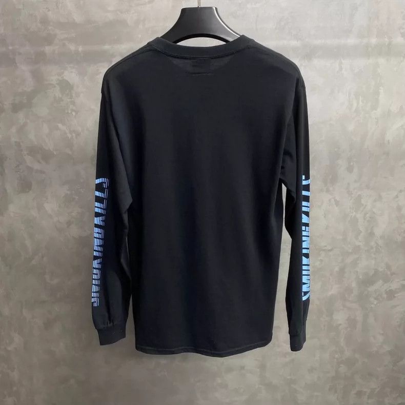 Anonymous Club Long Sleeve Black Graphic Tee with Print-yf Size US S / EU 44-46 / 1 - 2 Thumbnail