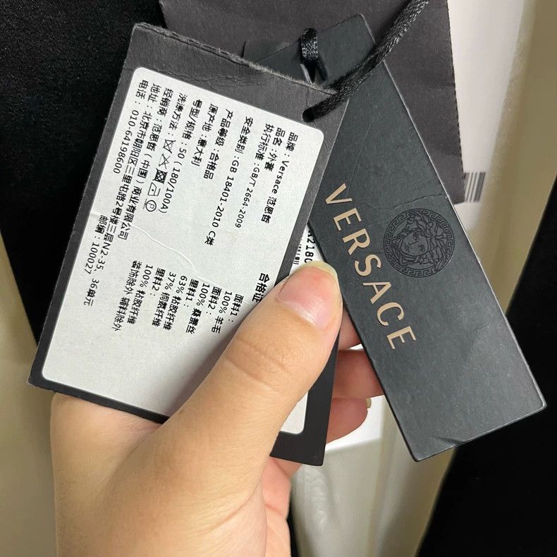 Versace Versace White Black Color Block Tuxedo Jacket-yf Size US L / EU 52-54 / 3 - 4 Thumbnail