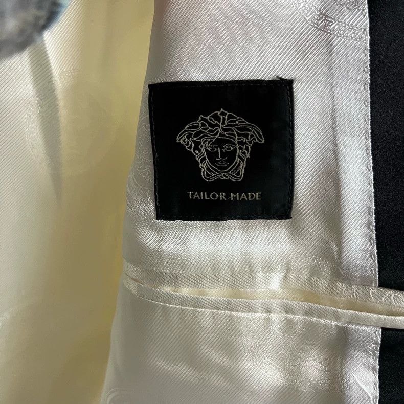 Versace Versace White Black Color Block Tuxedo Jacket-yf Size US L / EU 52-54 / 3 - 5 Thumbnail