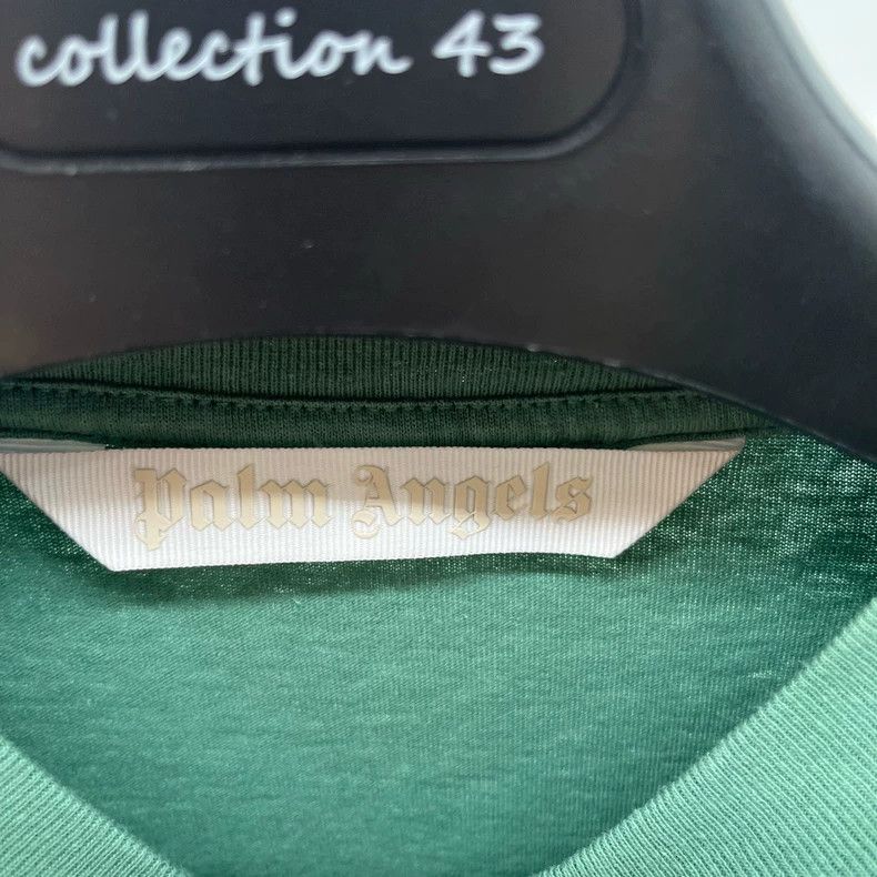 Palm Angels Palm Angels Green Logo Short Sleeve T-Shirt-yf Size US XXL / EU 58 / 5 - 2 Thumbnail