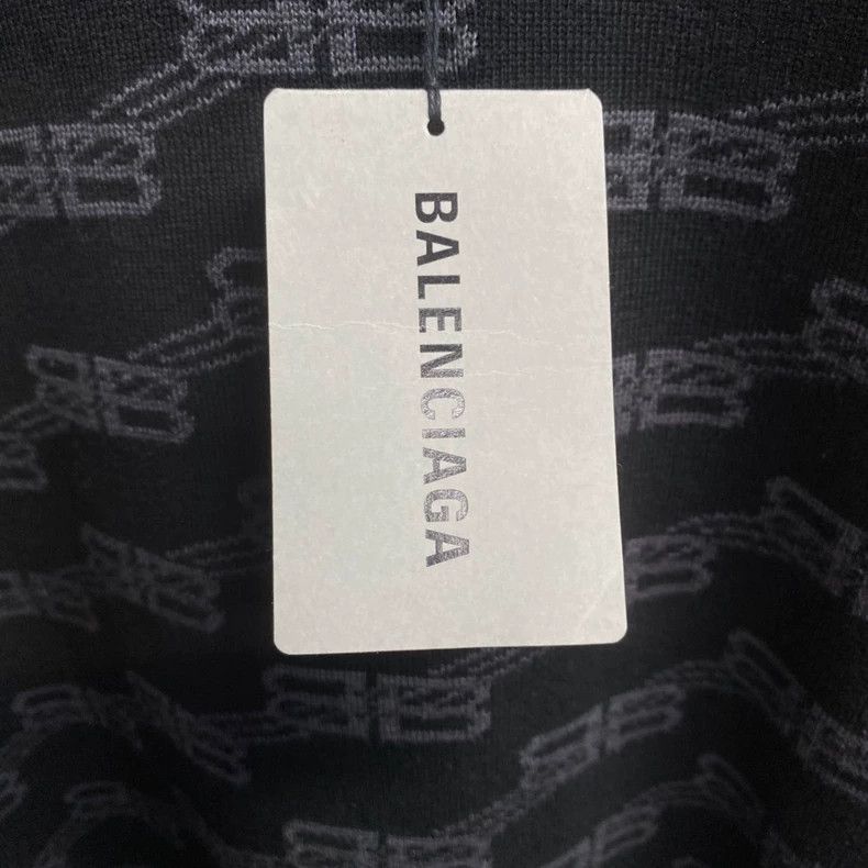Balenciaga Balenciaga Black Logo Knit Sweater-yf Size US M / EU 48-50 / 2 - 5 Thumbnail