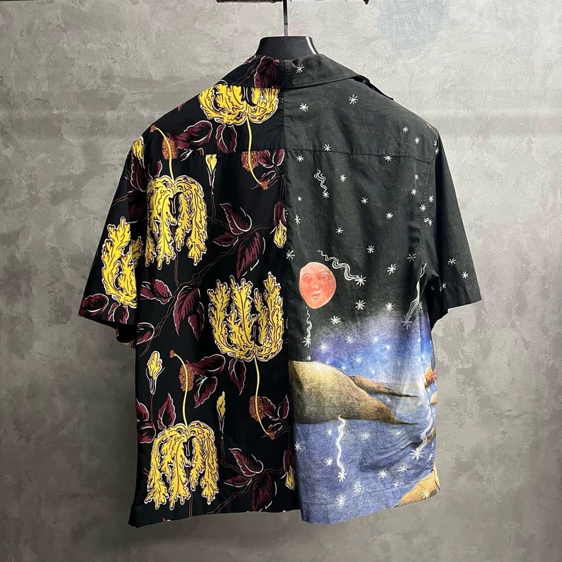 Prada Prada Multicolor Printed Short Sleeve Shirt-yf Size US M / EU 48-50 / 2 - 5 Thumbnail