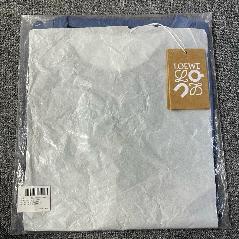 Loewe Loewe Blue Tie-Dye Logo Short Sleeve Shirt-yf Size US L / EU 52-54 / 3 - 6 Thumbnail