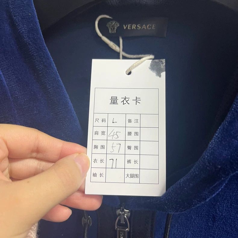 Versace Versace Blue Medusa Logo Zip Jacket-yf Size US L / EU 52-54 / 3 - 2 Thumbnail