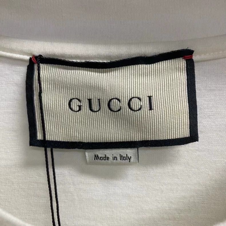 Gucci Gucci White Short Sleeve Lightning Graphic Tee-yf Size US XXL / EU 58 / 5 - 3 Thumbnail
