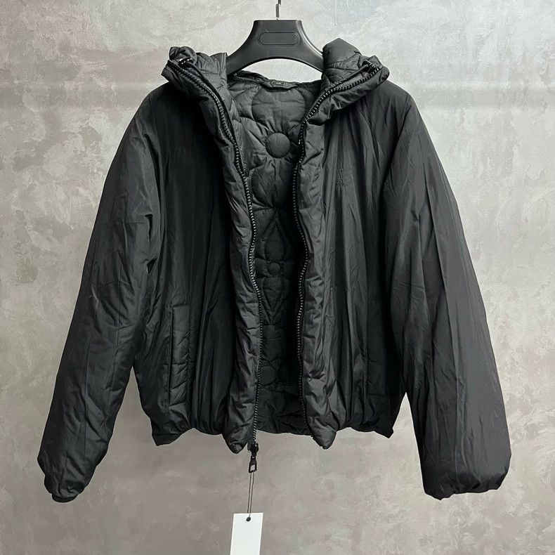 Louis Vuitton Louis Vuitton Black Floral Quilted Jacket-yf Size US L / EU 52-54 / 3 - 4 Thumbnail