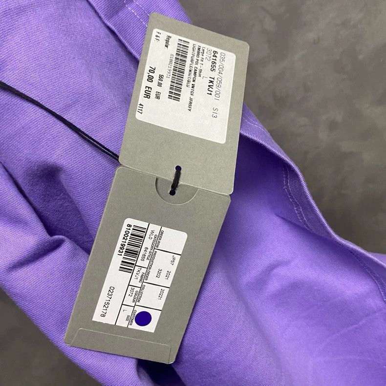 Balenciaga Balenciaga Purple Embroidered Logo Short Sleeve Shirt-yf Size US XXS / EU 40 - 6 Thumbnail