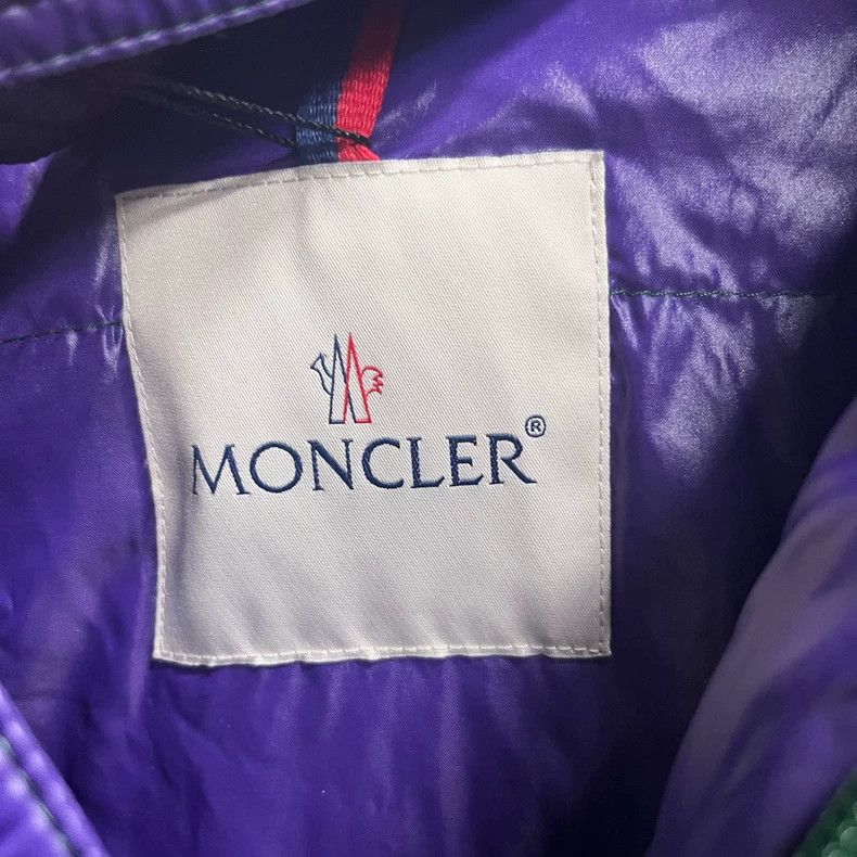 Moncler Moncler Green Purple Striped Puffer Jacket-yf Size US S / EU 44-46 / 1 - 3 Thumbnail