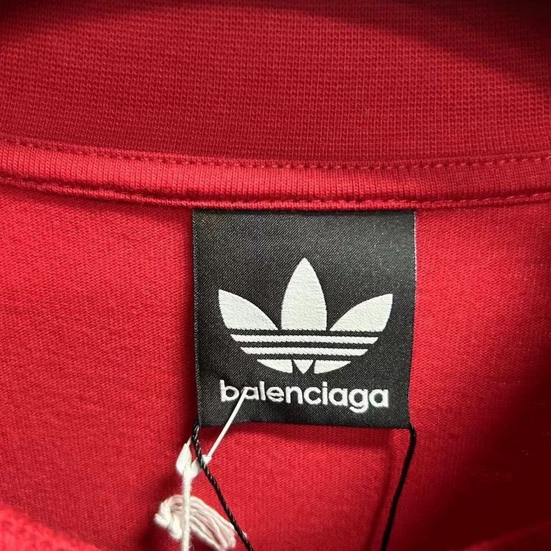 Balenciaga Balenciaga Adidas Red Logo Short Sleeve Shirt-yf Size US L / EU 52-54 / 3 - 3 Thumbnail