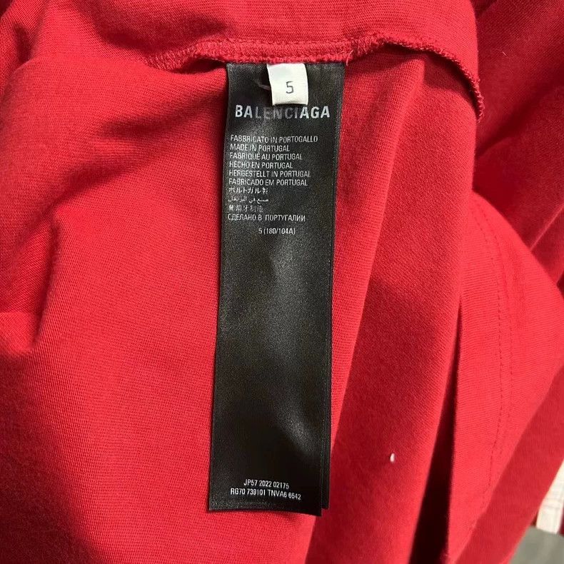 Balenciaga Balenciaga Adidas Red Logo Short Sleeve Shirt-yf Size US L / EU 52-54 / 3 - 7 Thumbnail