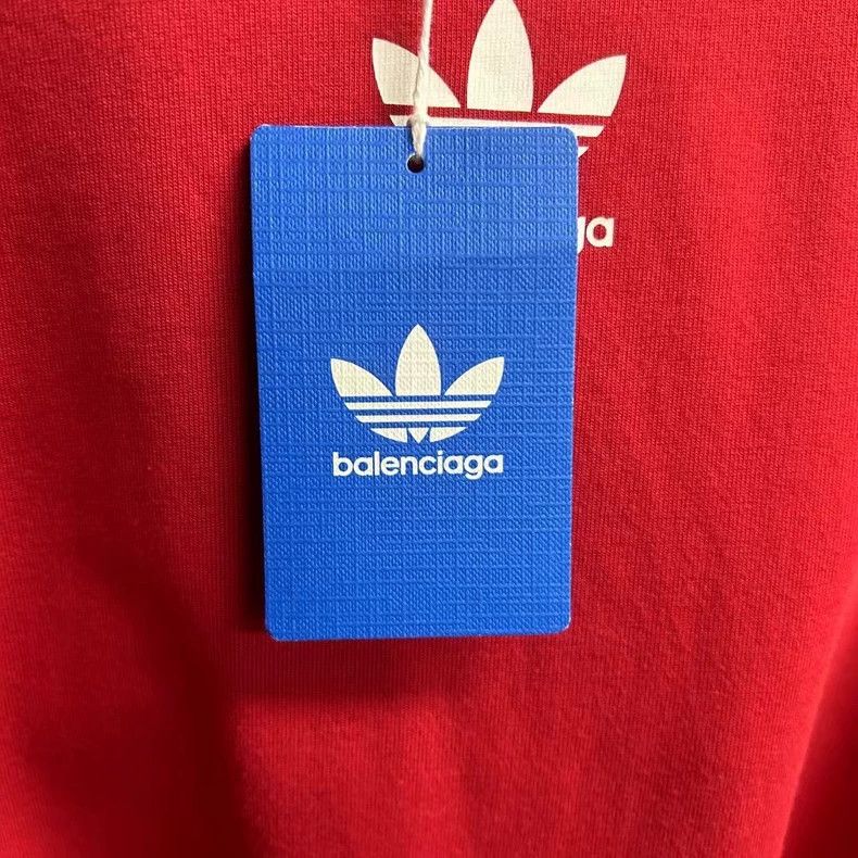 Balenciaga Balenciaga Adidas Red Logo Short Sleeve Shirt-yf Size US L / EU 52-54 / 3 - 5 Thumbnail
