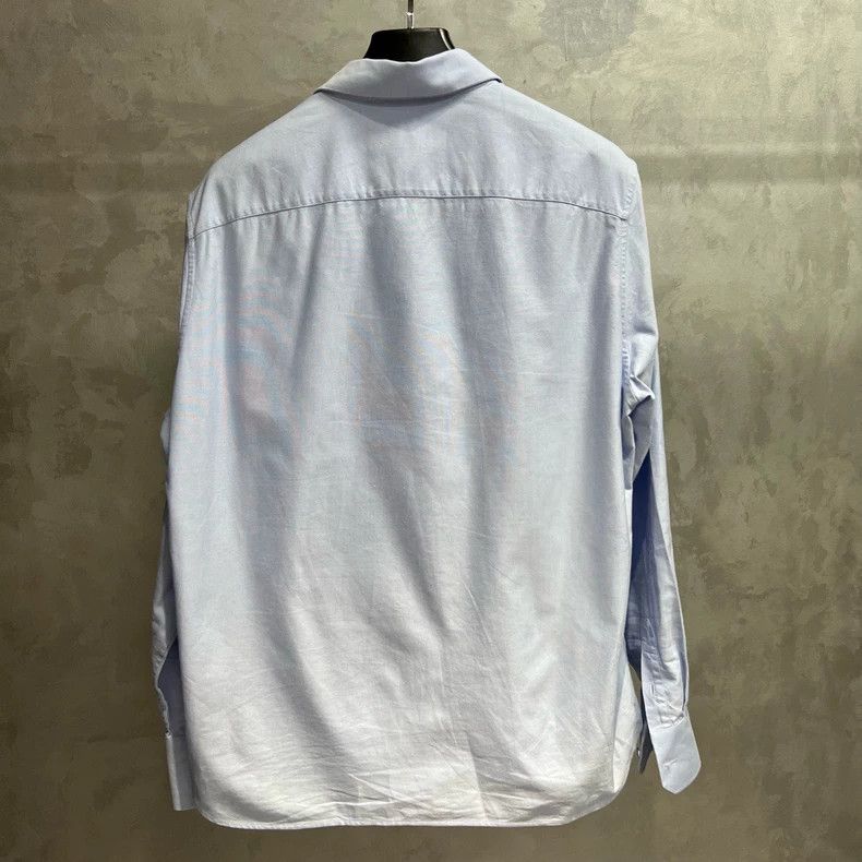 Louis Vuitton Louis Vuitton Blue Floral Embroidered Long Sleeve Shirt-yf Size US L / EU 52-54 / 3 - 5 Thumbnail