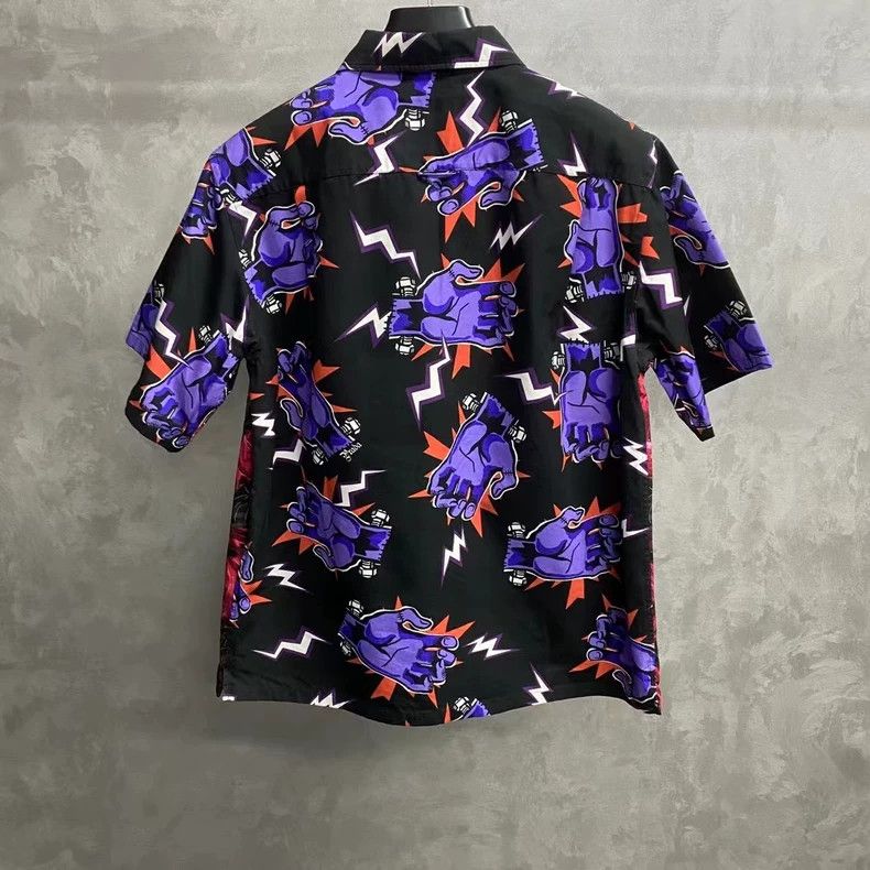 Prada Prada Floral Print Short Sleeve Shirt-yf Size US S / EU 44-46 / 1 - 2 Thumbnail