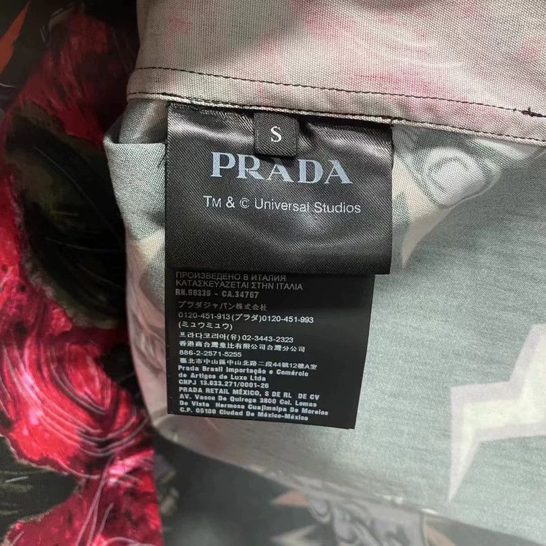Prada Prada Floral Print Short Sleeve Shirt-yf Size US S / EU 44-46 / 1 - 4 Thumbnail