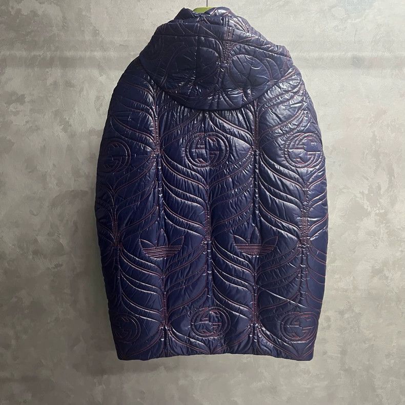 Gucci Gucci Adidas Blue Logo Embroidered Jacket-yf Size US S / EU 44-46 / 1 - 6 Thumbnail