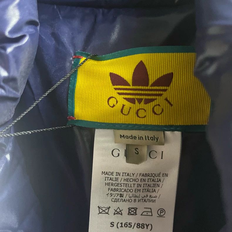 Gucci Gucci Adidas Blue Logo Embroidered Jacket-yf Size US S / EU 44-46 / 1 - 3 Thumbnail