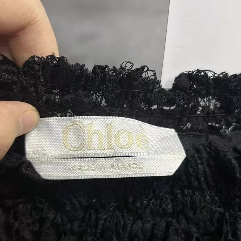 Chloe Black Lace Long Sleeve Top by Chloe-yf Size US S / EU 44-46 / 1 - 4 Thumbnail