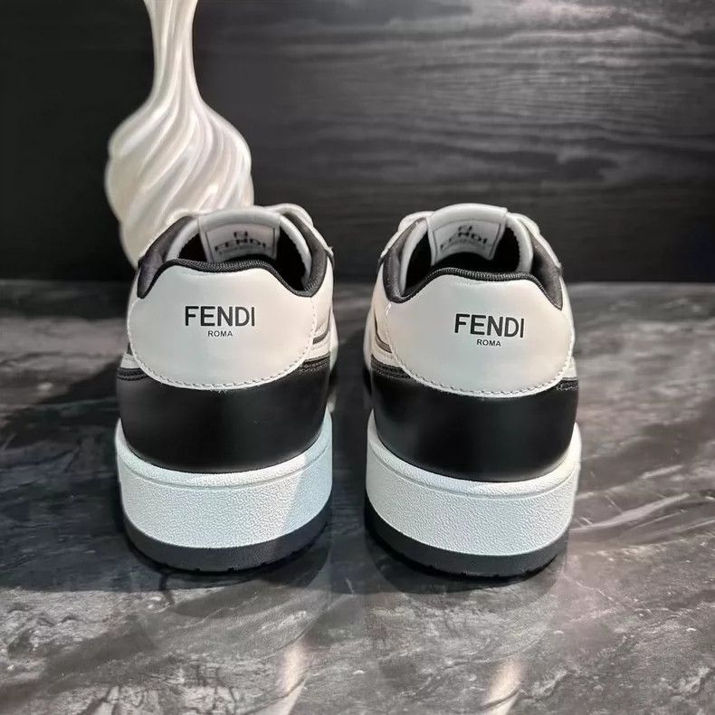 Fendi Fendi Black and White Low-Top Sneakers-yf Size US 9 / EU 42 - 4 Thumbnail