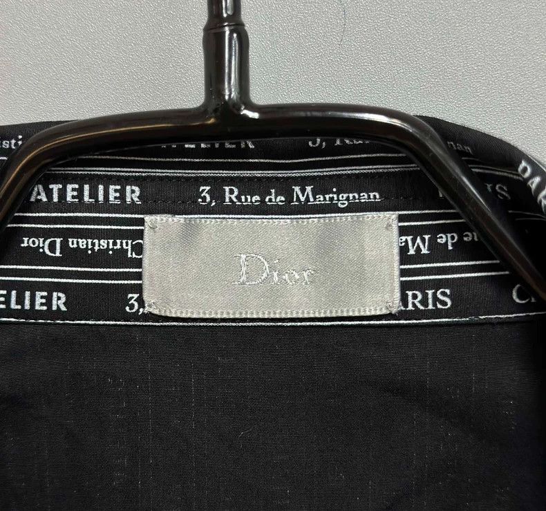 Dior Striped Letter Print Short Sleeve Shirt-yf Size US M / EU 48-50 / 2 - 5 Thumbnail