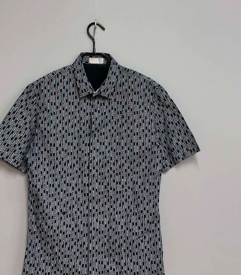 Dior Striped Letter Print Short Sleeve Shirt-yf Size US M / EU 48-50 / 2 - 2 Thumbnail
