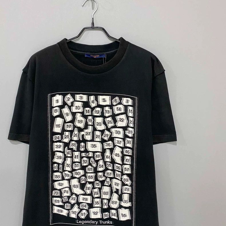 Louis Vuitton LV Puzzles Graphic Short Sleeve T-Shirt-yf Size US XXL / EU 58 / 5 - 2 Thumbnail