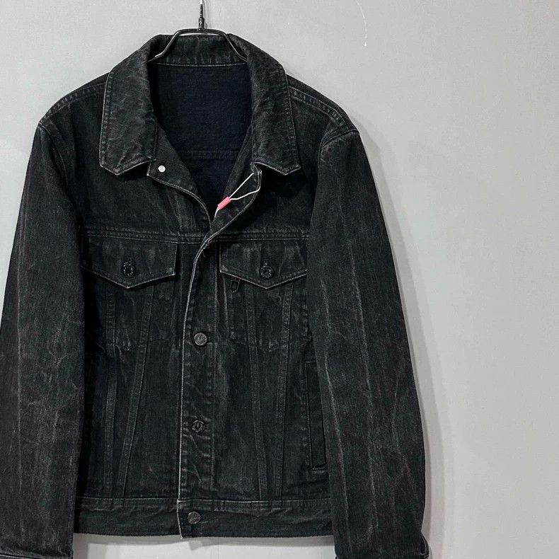 Louis Vuitton Vintage Black Denim Jacket by Louis Vuitton-yf Size US L / EU 52-54 / 3 - 2 Thumbnail