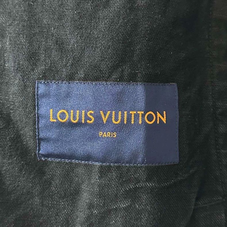 Louis Vuitton Vintage Black Denim Jacket by Louis Vuitton-yf Size US L / EU 52-54 / 3 - 4 Thumbnail