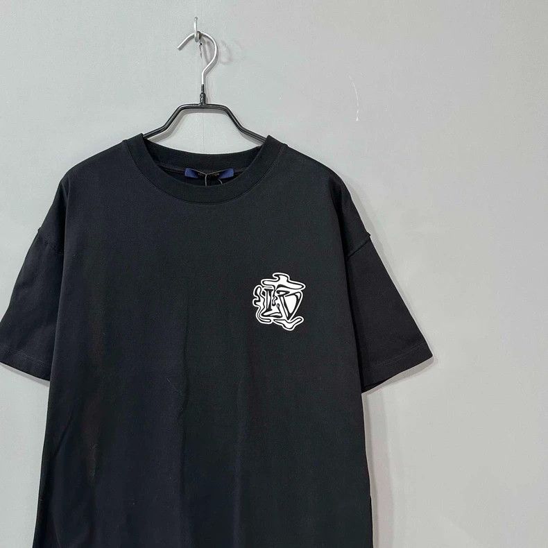 Louis Vuitton Black Logo Short Sleeve T-Shirt-yf Size US S / EU 44-46 / 1 - 2 Thumbnail