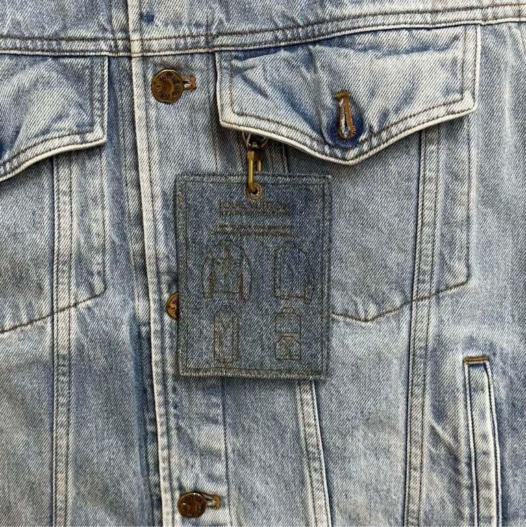 Louis Vuitton Louis Vuitton Blue Denim Jacket-yf Size US XXL / EU 58 / 5 - 6 Thumbnail