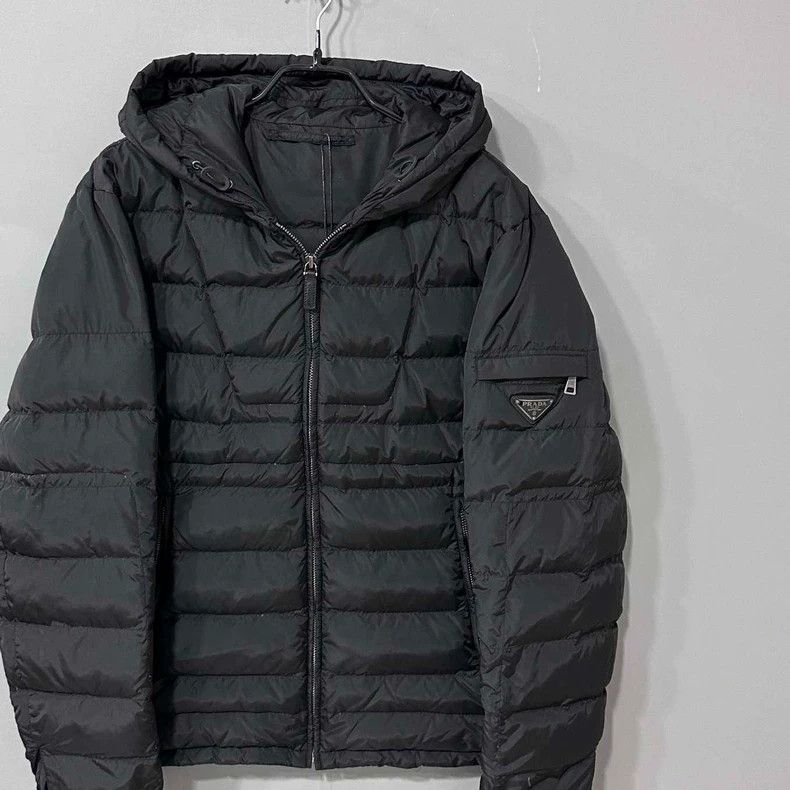 Prada Classic Triangle Logo Down Jacket by Prada-yf Size US L / EU 52-54 / 3 - 2 Thumbnail