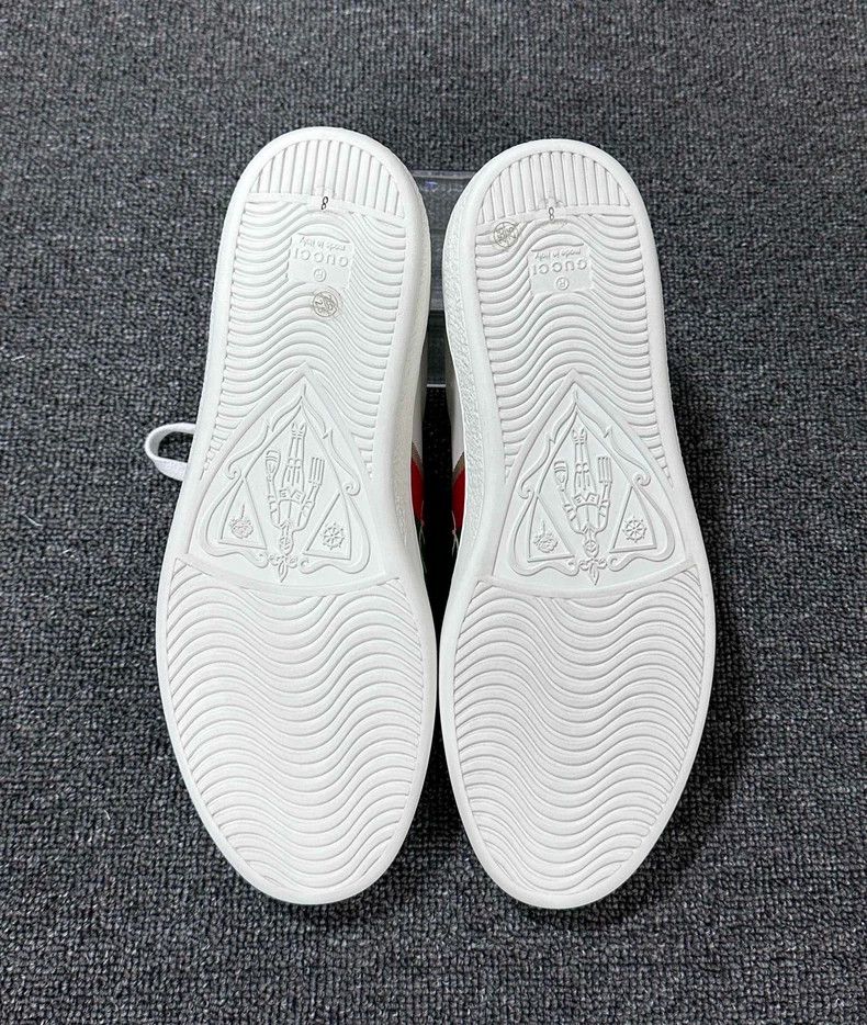 Gucci Gucci White Sneakers with Red Green Stripes-yf Size US 9 / EU 42 - 6 Thumbnail